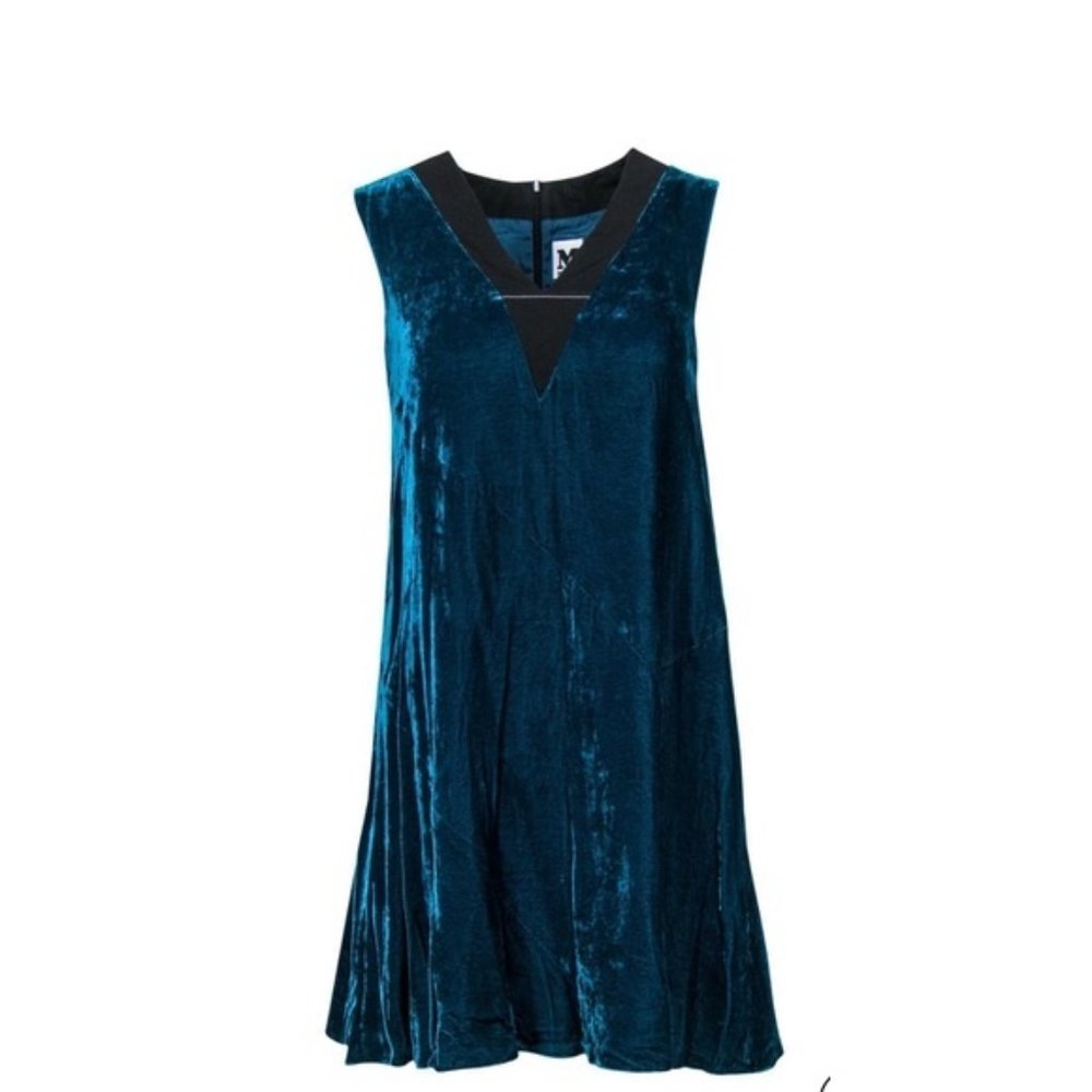 Missoni V Neck Velvet A Line Dress NWT sz 42